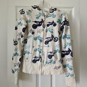 Fox Girl's Motocross Print Hoodie, 12/14